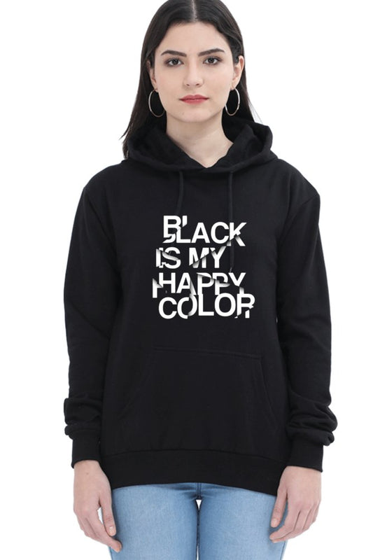 Unisex Black Hooded Sweatshirt - Comfortable & Trendy Hoodie for Men and Women - Sajify