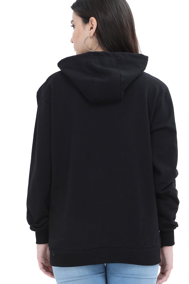 Unisex Black Hooded Sweatshirt - Comfortable & Trendy Hoodie for Men and Women - Sajify